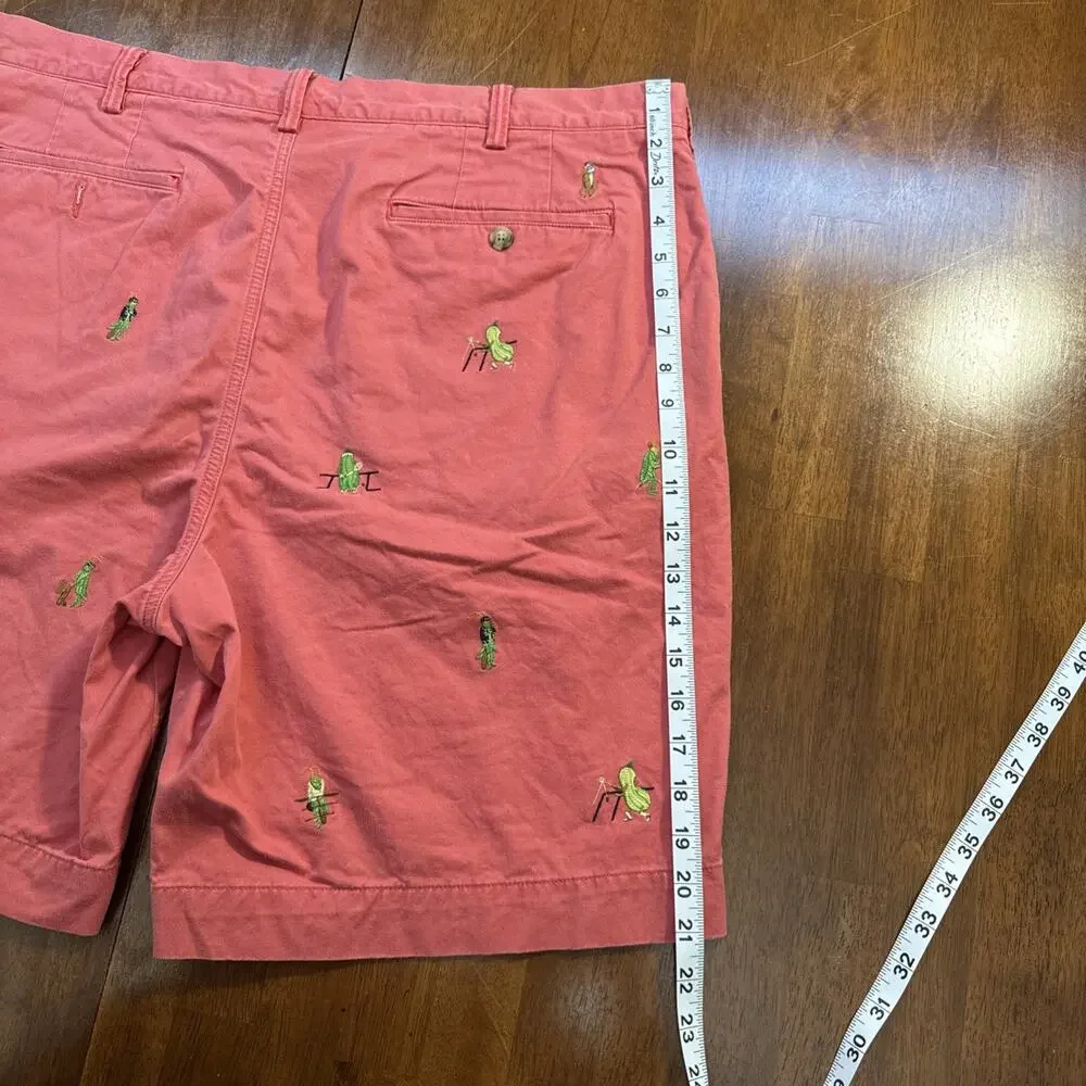 Polo‎ Ralph Lauren Chino Shorts Pink Pickleball Cricket AOP Men’s Size 40